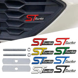 Ford ST Turbo Metal Car Front Grille Emblem Badge Decal