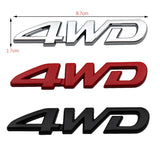 Car Styling Trunk Fender Side Badge Body Tailgate Sticker for Toyota 4WD Aygo CHR Auris Auto Emblem Decal Exterior Accessories