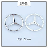 52/58mm ABS Car Steering Wheel Emblem with Pins for Mercedes Benz W166 W212 W213 W246 W176 W177 W205 C180 C63 W167