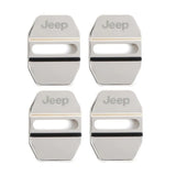 4pcs/set Jeep Cherokee Stainless Steel Car Door Lock Cover Protection