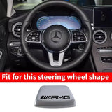 Car Steering Wheel Emblem Sticker for Mercedes Benz W203 W204 W205 W176 W211 W212 W213 GLA GLC
