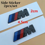 BMW M3 M5 M Power Real Carbon Car Rear Sticker Side Emblem Badge