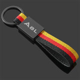 Audi A4L A6L A8L A3 A5 A7 Car Logo Metal Keychain Keyring Pendant