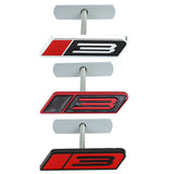 Ford Number 3 Metal Car Front Grille Emblem Badge Rear Sticker Decal