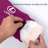 Lexus Suede Car Tissue Box Holder Seat Back Hanging Napkin Storage Bag