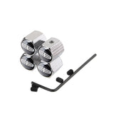 4pcs/set Lincoln Anti-Theft Car Air Valve Stem Cap Auto Tyre Valve Covers