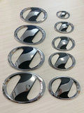 1pcs 65/100/110/120/130/140/150/160mm High Quality Vitz Chrome Badge Logo for Alphard Yaris Vios Alpha Highlander AP038