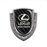 Lexus Metal Carbon Fiber Shield Car Rear Sticker Auto Window Emblem Badge Decal