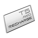 Volvo T3 T4 T5 T6 T8 AWD RECHARGE Logo Metal Car Rear Sticker Decal Emblem Badge