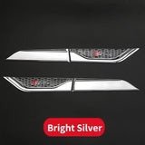 2pcs Audi Sline Car Bumper Strip Emblem Fender Side Protective Sticker