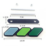 Three-colors Car Front Grille Emblem Badge Decals for TRD Tacoma 4Runner Tundra Rav4 Highlander Modified Accessories