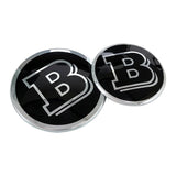 58/75mm Mercedes Benz Brabus Alloy Car Steering Wheel Emblem Cover Sticker