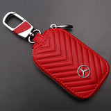 Mercedes Benz Leather Car Key Wallet Key Bag Protective Case