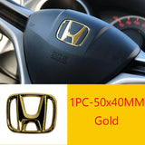 50*40MM ABS Car Steering Wheel Center Emblem Sticker for Honda
