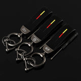 Volkswagen VW R Logo Suede Car Keychain Pendant Key Chain Holder