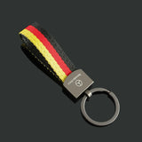 Mercedes Benz Nylon Webbing Car Key Chain Holder Keyring Pandant