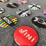 4pcs/set 52mm MINI Cooper Car Wheel Center Hub Cap Sticker Decal
