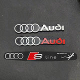 Audi Sline Metal Car Rear Sticker Trunk Emblem Badge Decal