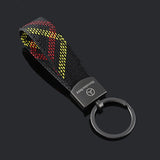 Mercedes Benz Oxford webbing Car Keychain Key Rings Holder Pendant