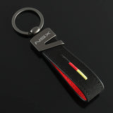 Honda NSX Logo Suede Car Keychain Pendant Key Chain Holder