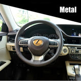 64mm/74mm Car Steering Wheel Center Emblem Chrome Badge Sticker for Lexus