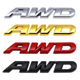 Metal Car Body Side Emblem Badge AWD Logo Sticker for Honda Civic Fit Accord Odyssey Jazz CRV Crosstour City Jade HRV Pilot CRZ
