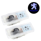 2PCS Car Door Welcome Light Projector Lamp for Peugeot 407 2008-2010