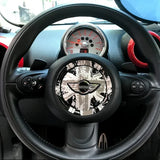 1pc Epoxy 3D Badge Decal Car Steering Wheel Emblem Sticker Decoration for MINI Cooper
