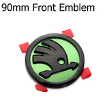 80mm 90mm ABS Skoda Car Front Hood Sticker Rear Emblem Badge Decal