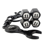 4pcs/set Chrysler Mopar Logo Car Air Valve Stem Cap Auto Tyre Valve Covers with Wrench