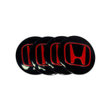 4pcs/set 56mm Honda Car Wheel Center Hub Cap Sticker Decal