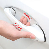 8pcs GMC Car Door Handle Bowl Wrist Transparent Protector Anti-collision Decal