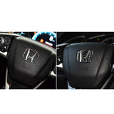 Carbon Fiber Car Steering Wheel Center Sticker Emblem Badge for Honda