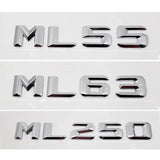 Mercedes Benz ML55 ML63 ML250 ML300 ML320 ML350 ML400 ML430 Car Rear Sticker Emblem Badge