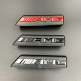 AMG ABS Car Front Grille Emblem Badge for Mercedes Benz A B C E Class W176 W246 W203 W204 W205 W211 W212 W213