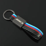BMW M3 M5 Car Logo Suede Metal Key Chain Keyring