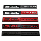 Ford 5.0L COYOTE V8 Metal Car Rear Sticker Auto Body Side Emblem Badge Decal