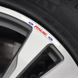 4pcs/set 9cm Ford Aluminum Alloy Car Wheel Rim Tyre Sticker