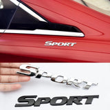Metal Car Sticker Rear Trunk 3D SPORT Emblem Grille Badge for Highlander Carmy Avalon Prius Corolla Yaris Hilux Styling