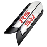2pcs Honda RS Logo Metal Car Side Sticker Emblem Badge Decal Auto Body Decoration