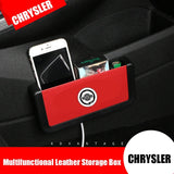Car Seat Crevice Plastic Storage Box for Chrysler Voyager Delta Grand 200c 300c Pacifica Sebring Cruiser Phone Holder Organizer