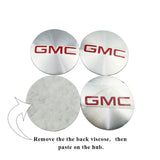 4pcs/set 56mm GMC Car Wheel Center Hub Cap Sticker Decal