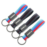 BMW M3 M5 Metal Leather Car Keychain Keyring Key Pendant