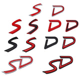 Metal Car Side Sticker Auto Body Decals Trunk Badge SD S D Logo for R50 R52 R53 R55 R56 F54 F55 F56 F60 Decoration