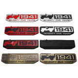 Jeep 1941 Metal Car Body Fender Side Sticker Decal Auto Rear Emblem Badge