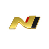 Hyundai N Logo Metal Car Rear Sticker Trunk Emblem Badge Decal