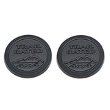 2pcs Jeep Trail Rated 4x4 Metal Car Body Side Fender Sticker Decal Auto Rear Emblem Badge