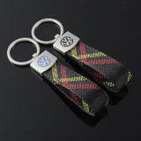 Volkswagen VW Logo Oxford Webbing Car Keychain Pendant Key Chain Holder
