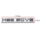 Land Rover HSE SDV6 SDV8 LUXURY Logo Metal Car Rear Sticker Decal Emblem Badge