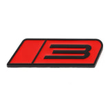 Ford Number 3 Metal Car Front Grille Emblem Badge Rear Sticker Decal